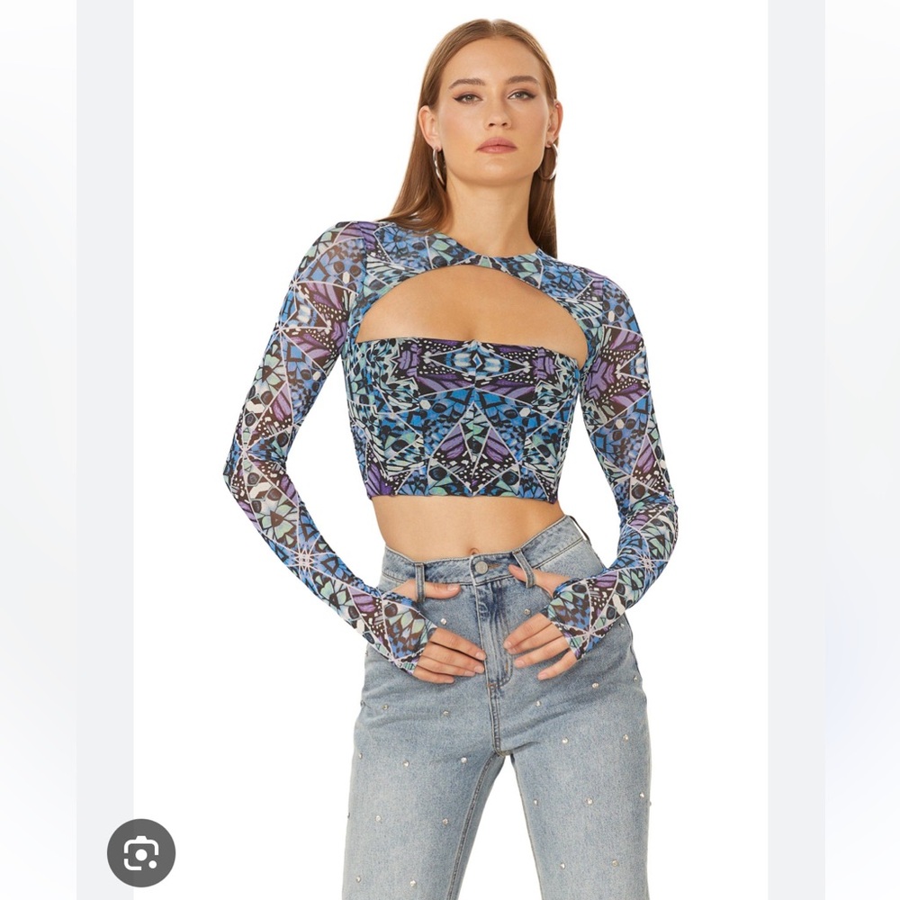 AFRM size medium Mackenzie Top in Kaleidoscope